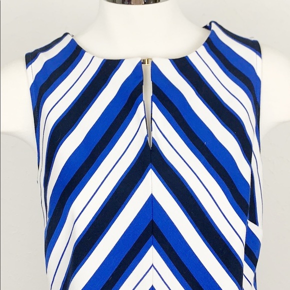 A Pea in the Pod Taylor Black & Blue Shift Dress - Picture 3 of 7